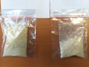 Metamfetamina zabezpieczona przez policjantów