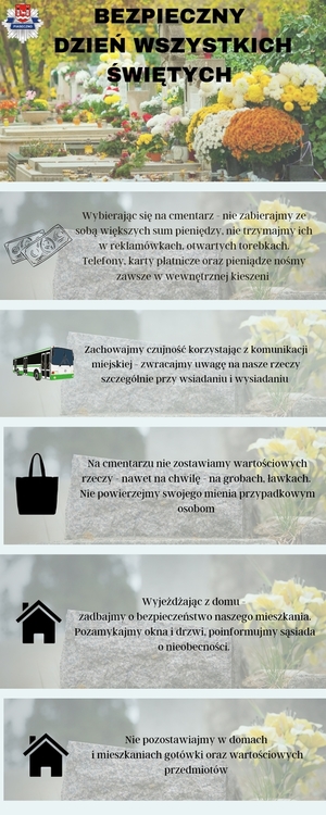 Porady - bezpieczny dzień Wszystkich Świętych
