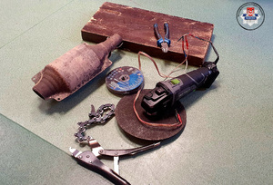 Przedmioty zabezpieczone, które funkcjonariusze ujawnili przy zatrzymanym