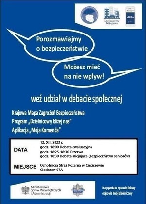 plakat debata społeczna