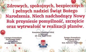 życzenia Komendanta Powiatowego Policji w Piasecznie