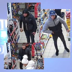 zdjęcia sprawców kradzieży sklepowych