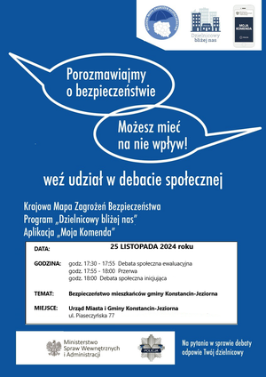 plakat debata społeczna