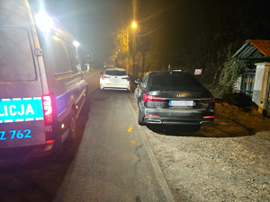 auto zatrzymane do kontroli drogowej