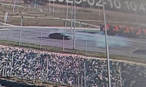 stopklatka z nagrania driftu