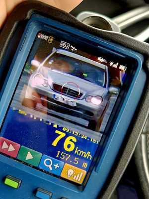 zdjęcie z radaru z przekroczenia prędkości