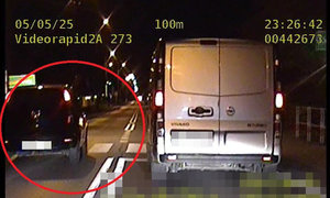 W zaledwie kilka sekund zebrał 24 punkty karne oraz 2 400 złotych mandatu