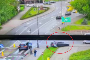 stopklatka z potrącenia pieszych