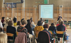 zdjęcie wykonane w trakcie prelekcji