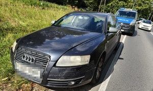 auto zatrzymane do kontroli drogowej