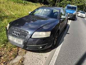 auto zatrzymane do kontroli drogowej