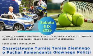 Piknik policyjny i turniej tenisa w Mysiadle