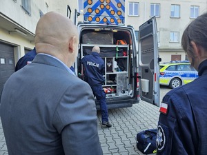 spotkanie komendanta z uczniami