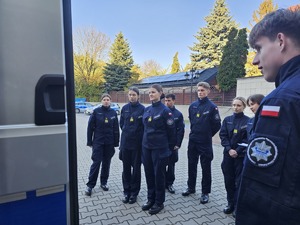 spotkanie komendanta z uczniami