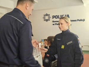 spotkanie komendanta z uczniami