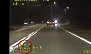 stopklatka z przekroczenia prędkości