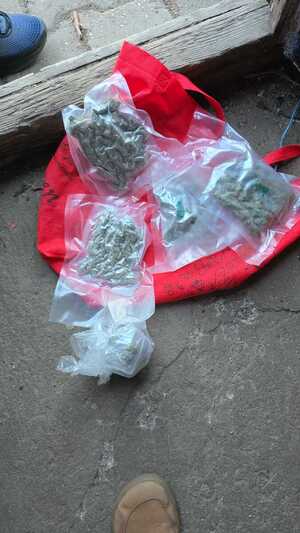 narkotyki w postaci marihuany w woreczkach próżniowych