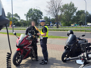 Działania piaseczyńskiej drogówki "Bezpieczny motocyklista"